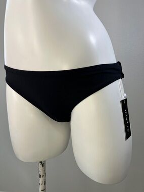 Tempt Me Black Women Low Rise Bikini Bottom Swim Brief XS